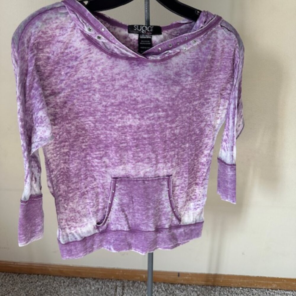 Purple Tie Dye Hoodie  8523